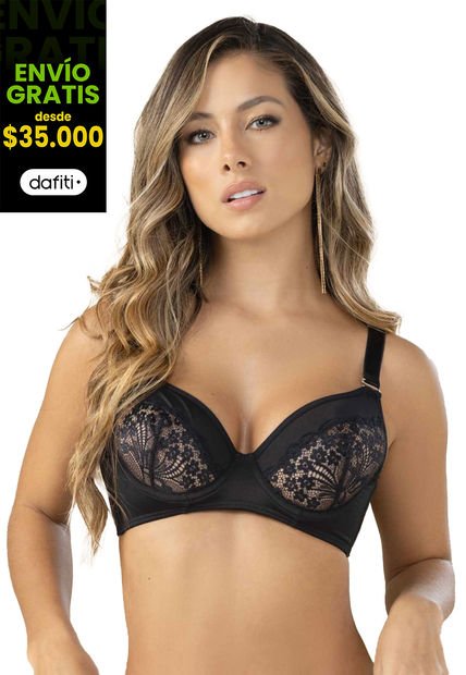 Brasier Mujer Negro FI 100378