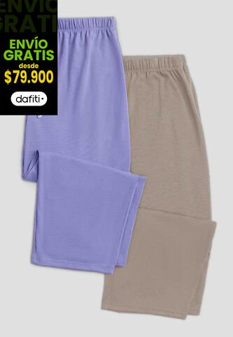 Capri Paq X2 Mujer Bicolor Fi 6283 Formas Intimas