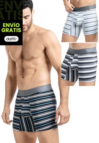 Bóxer Paq X3 Hombre Multicolor FI 88978 Formas Intimas