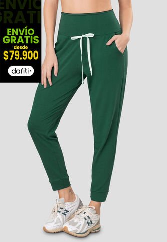 Pantalón Sudadera Mujer Verde Pino Fi 77393 Formas Intimas