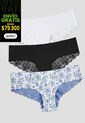 Cachetero Paq X3 Mujer Multicolor Fi 110000 de Formas Intimas