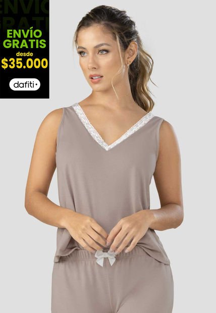 Camisilla Interior Mujer Gris FI 100349