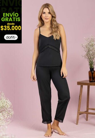 Pijama Mujer Negro FI 102531 Formas Intimas