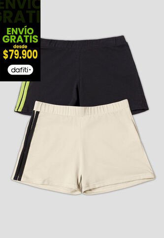 Short Paq X2 Mujer Multicolor Fi 106416 Formas Intimas