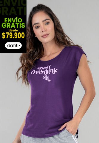 Camiseta Mujer Berenjena Fi 92714 Formas Intimas