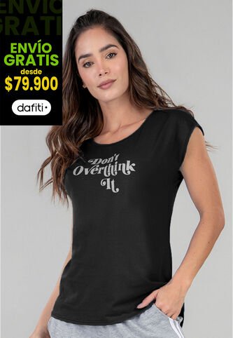 Camiseta Mujer Negro Fi 92714 Formas Intimas