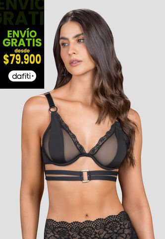 Brasier Mujer Negro Fi 105515 Formas Intimas