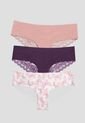 Cachetero Paq X3 Mujer Vino-Rosa Fi 114480 de Formas Intimas