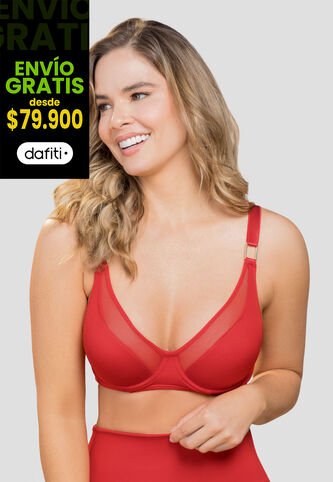 Brasier Mujer Rojo Fi 105503 Formas Intimas