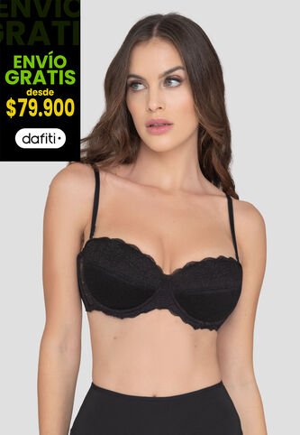 Brasier Mujer Negro Fi 96900 Formas Intimas