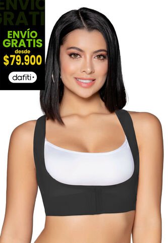 Chaleco Mujer Negro Fi 32781 Formas Intimas