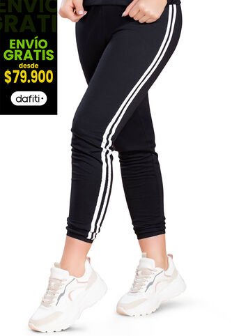Pantalón Sudadera Mujer Negro FI 91628 Formas Intimas