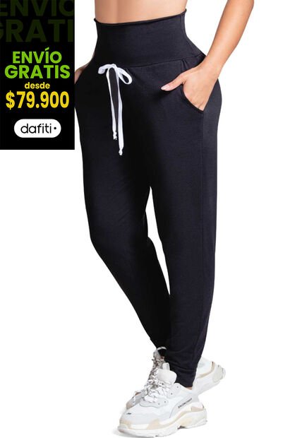 Pantalón Sudadera Mujer Negro FI 77393