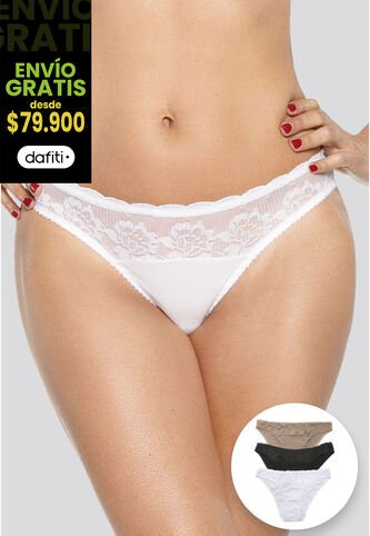Panty Mujer Blanco FI 96634 Formas Intimas