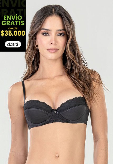 Brasier Mujer Negro FI 96779