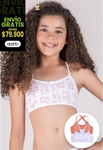 Top Paq X2 Infantil Palo De Rosa FI 10005353 Formas Intimas