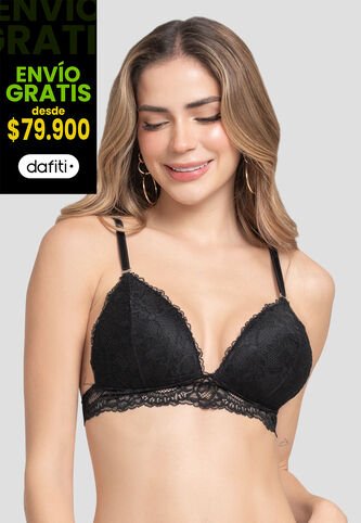 Brasier Mujer Negro Fi 104169 Formas Intimas