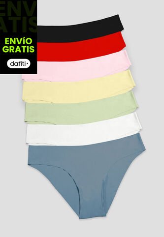 Cachetero Paq X7 Mujer Multicolor Fi 112794 Formas Intimas