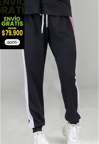 Pantalón Sudadera Mujer Negro FI 5565 Formas Intimas