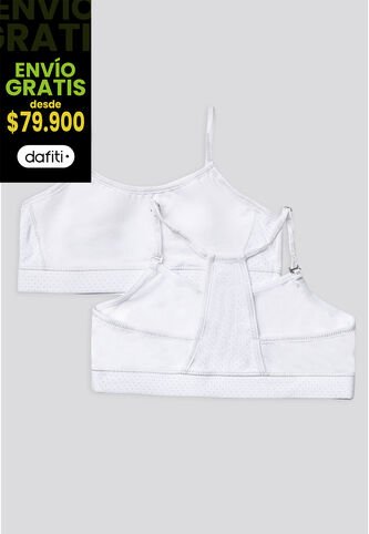 Top Paq X2 Infantil Blanco FI 96166 Formas Intimas