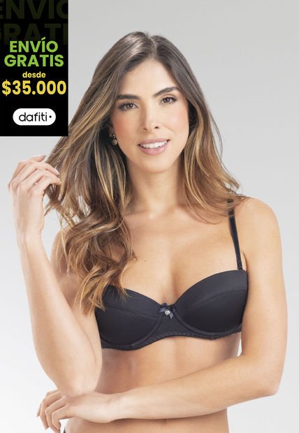 Brasier Mujer Negro FI 96367