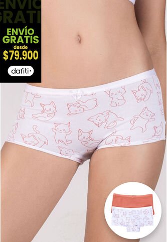 Bóxer Paq X2 Infantil Palo De Rosa FI 10005423 Formas Intimas