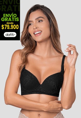 Brasier Mujer Negro Fi 112104 Formas Intimas