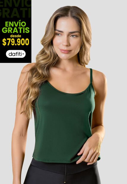 Camisilla Mujer Verde Pino Fi 113955