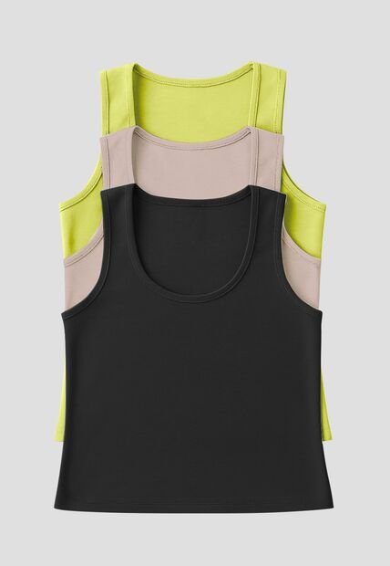 Camiseta Paq X3 Mujer Multicolor Fi 33603