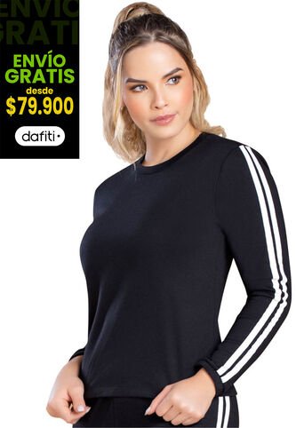 Buzo Mujer Negro FI 91627 Formas Intimas