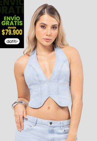 Corset Mujer Azul Claro Fi 112379 Formas Intimas
