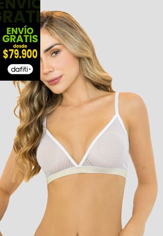 Bralette Mujer Blanco Fi 112786 Formas Intimas