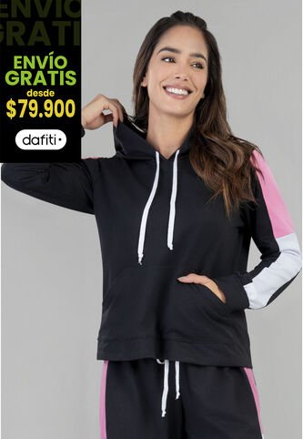 Buzo Mujer Negro FI 5564 Formas Intimas