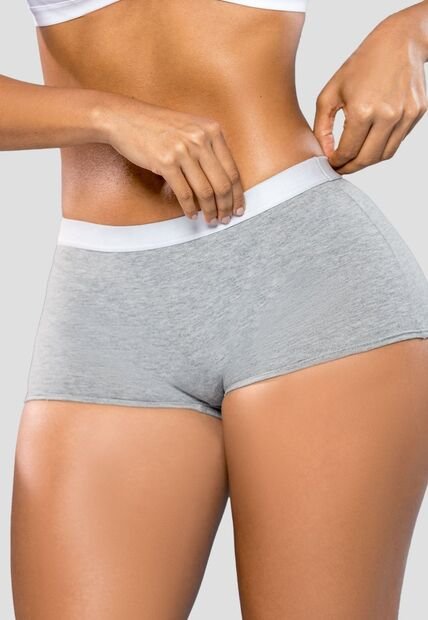 Bóxer Mujer Gris Jaspe Fi 111233