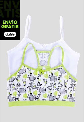 Top Paq X2 Infantil Verde Menta FI 79155 Formas Intimas
