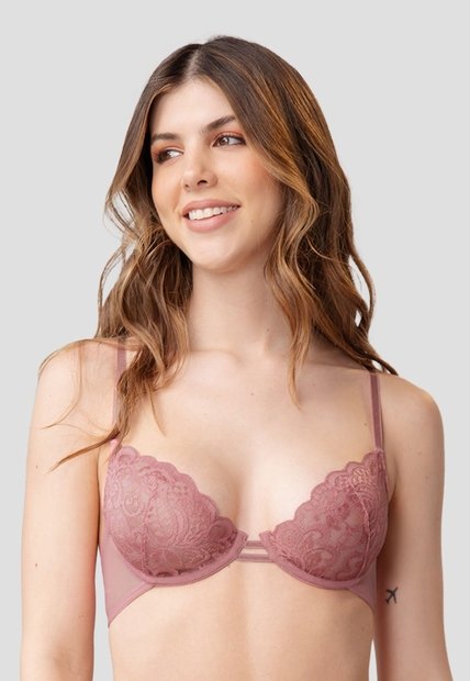 Bralette Mujer Palo De Rosa Oscuro Fi 90727