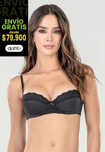 Brasier Mujer Negro FI 96779