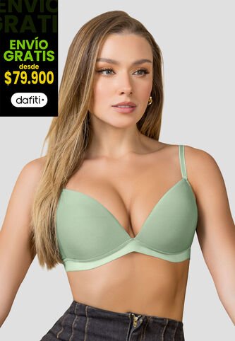 Brasier Mujer Verde Matcha Fi 77787 Formas Intimas