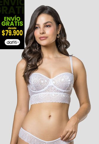 Brasier Mujer Blanco Fi 105516 Formas Intimas