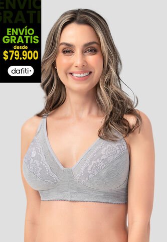 Brasier Mujer Gris Jaspe Fi 96568 Formas Intimas