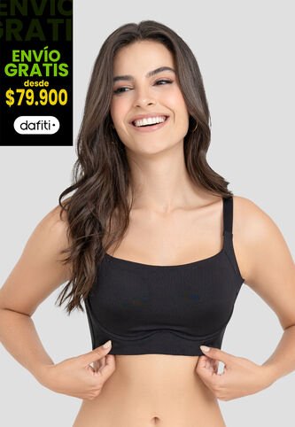 Brasier Mujer Negro Fi 104696 Formas Intimas