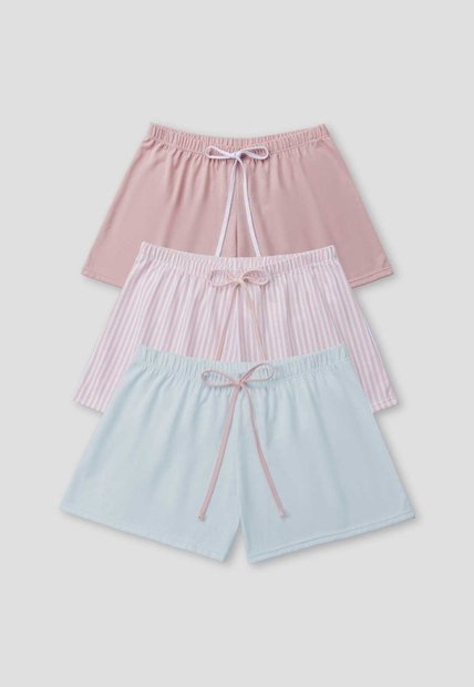 Short Paq X3 Mujer Multicolor Fi 115179