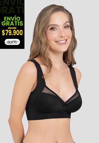 Brasier Mujer Negro Fi 104686 Formas Intimas