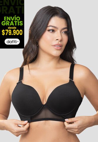 Brasier Mujer Negro Fi 103874 Formas Intimas