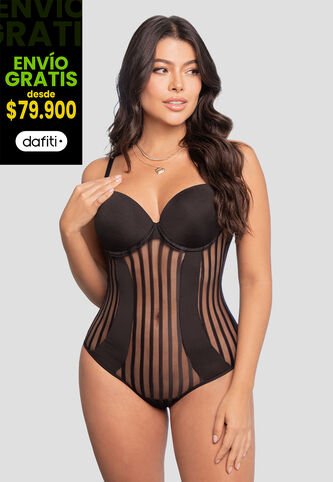 Body Mujer Negro Fi 103870 Formas Intimas