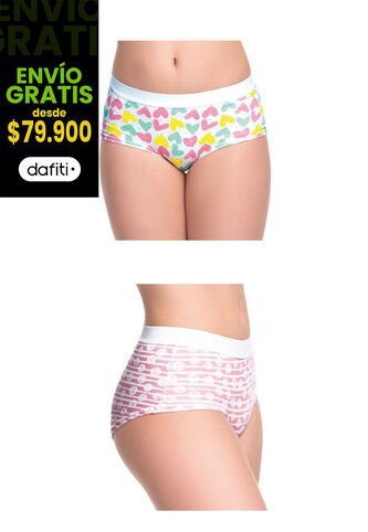 Cachetero Paq X2 Para Niña Estampado FI Formas Intimas