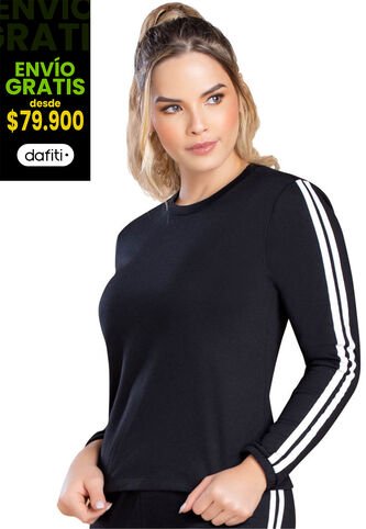 Buzo Mujer Negro FI 91627 Formas Intimas