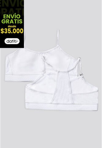 Top Paq X2 Infantil Blanco FI 96166 Formas Intimas