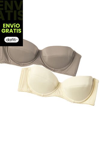 Brasier Paq X2 Mujer Multicolor FI 89857 Formas Intimas