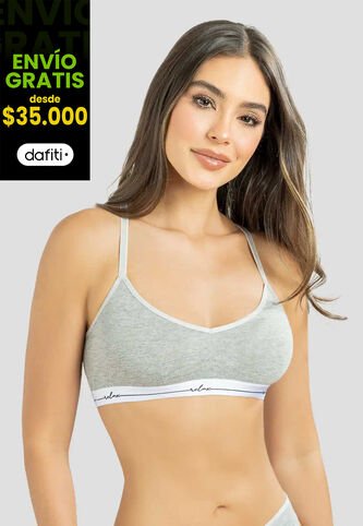 Top Mujer Gris Jaspe Fi 111700 Formas Intimas